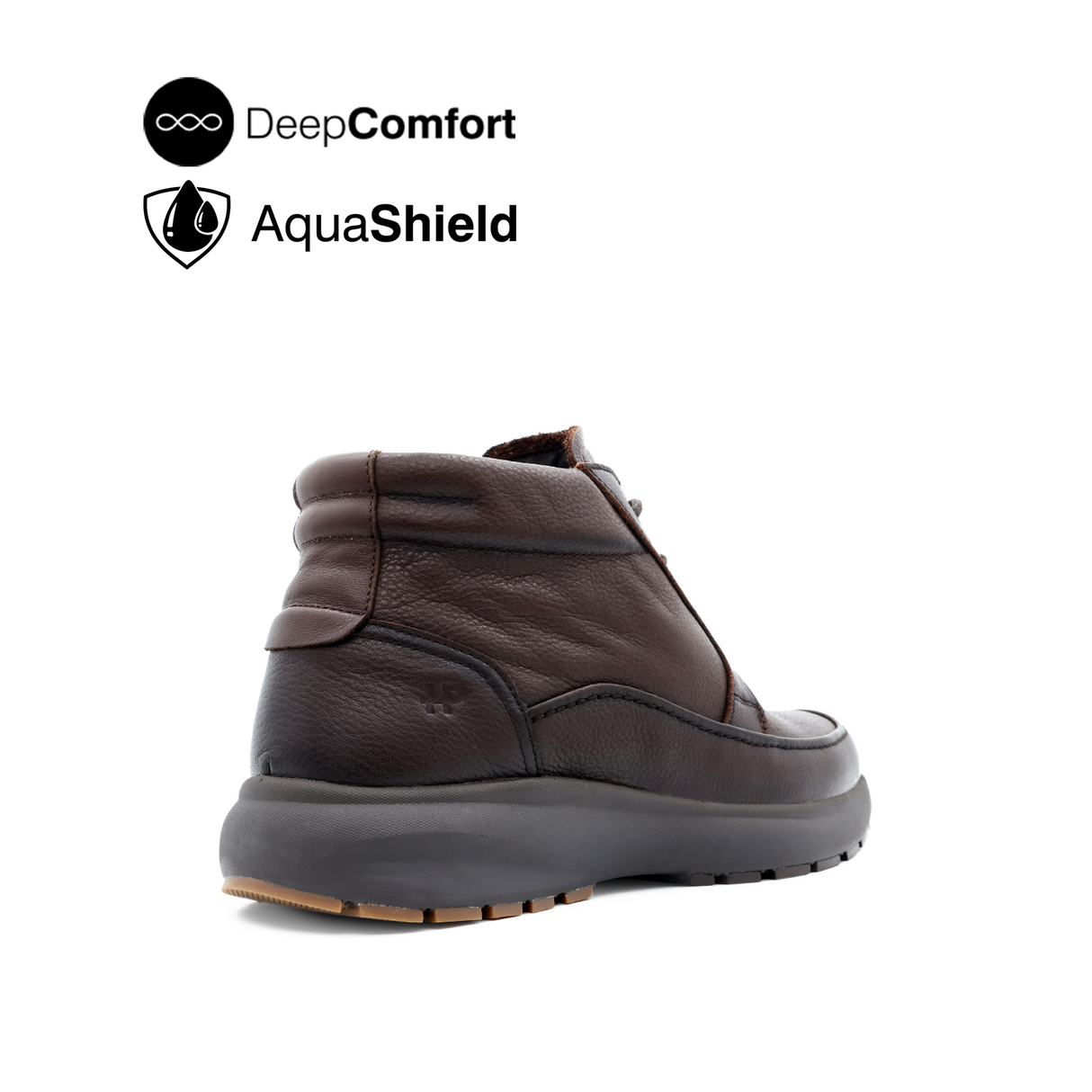 Reid Boots Apron Toe Men's Shoes - Dark Brown Leather