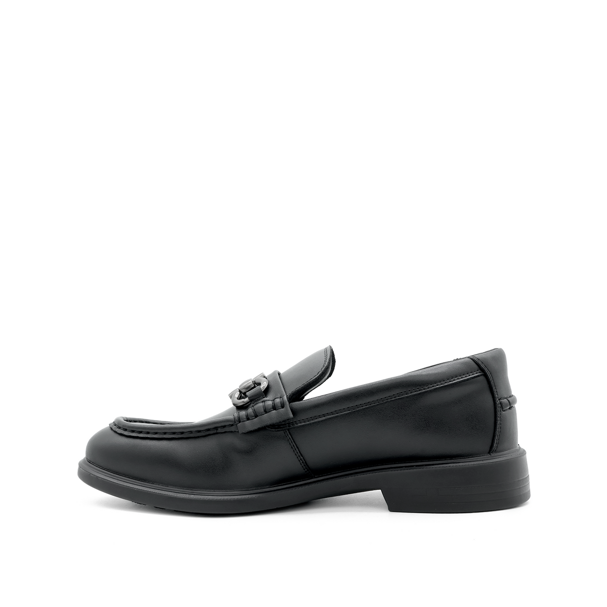 Taylor Metal Bit Men's Shoes - Black Leather Hush Puppies Philippines
