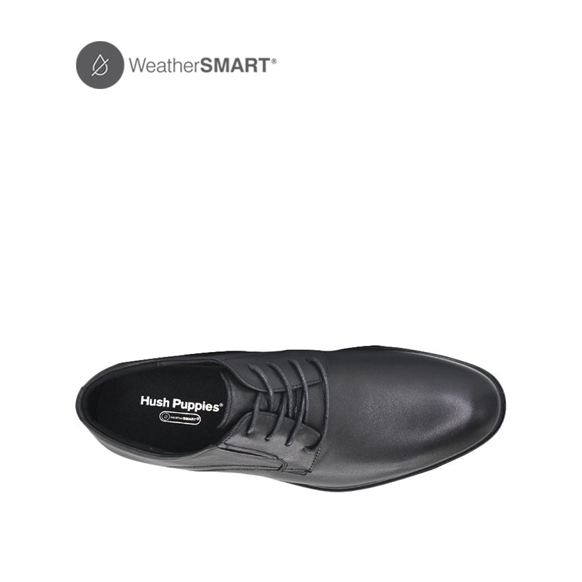 Aegeus Lace Up Pt Men's Shoes - Black Leather WP