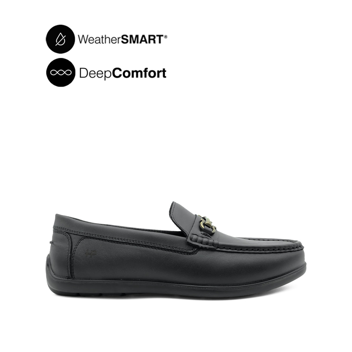 Sailor Metal Bit Men's Shoes - Black Leather WP