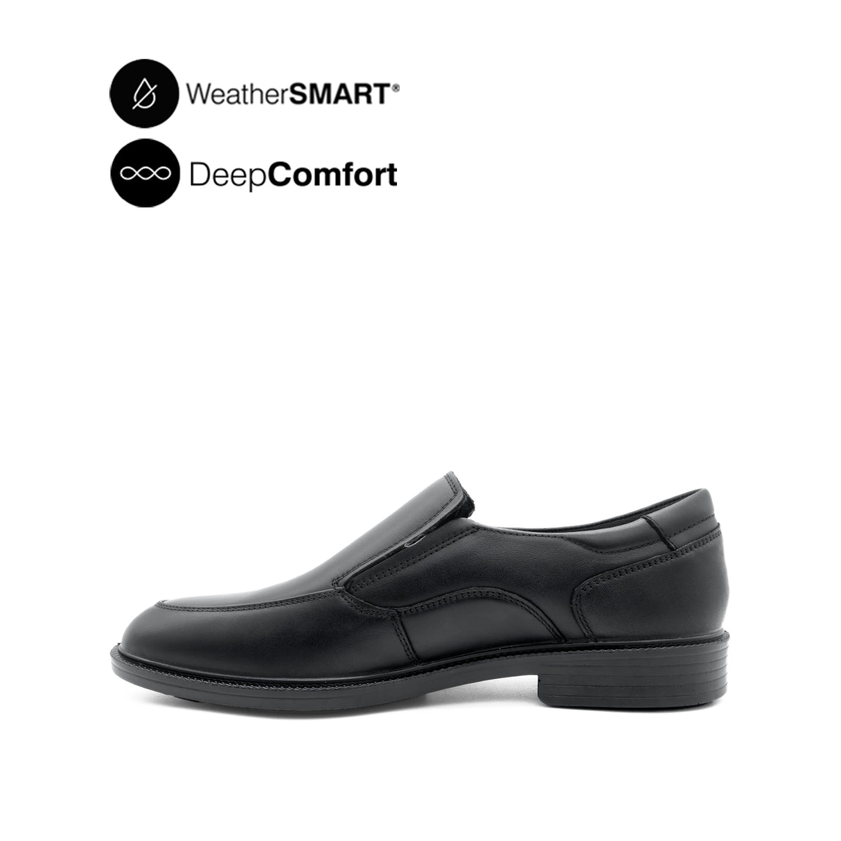 Ryder Slip On AT Men's Shoes - Black Leather WP