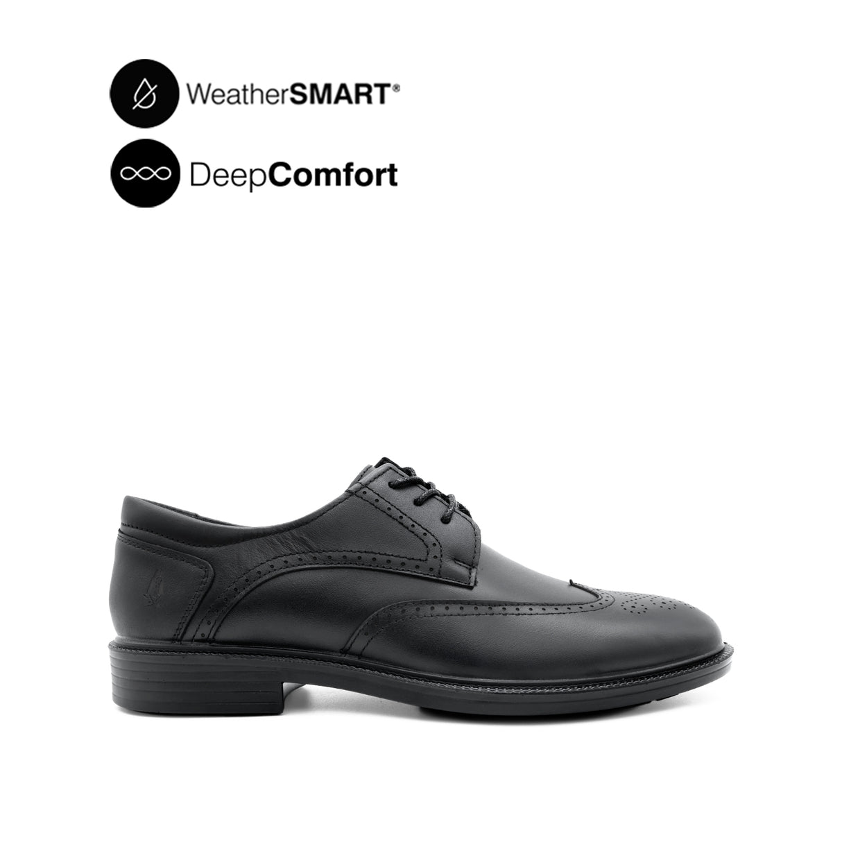 Ryder Lace Up WT Men's Shoes - Black Leather WP