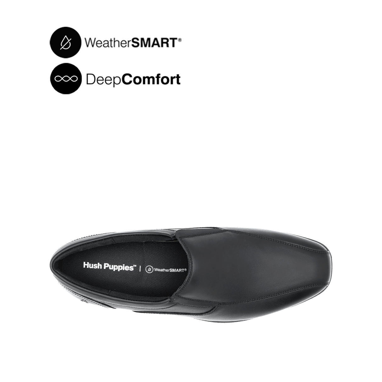 Pierre Slip On BT Men's Shoes - Black Leather WP