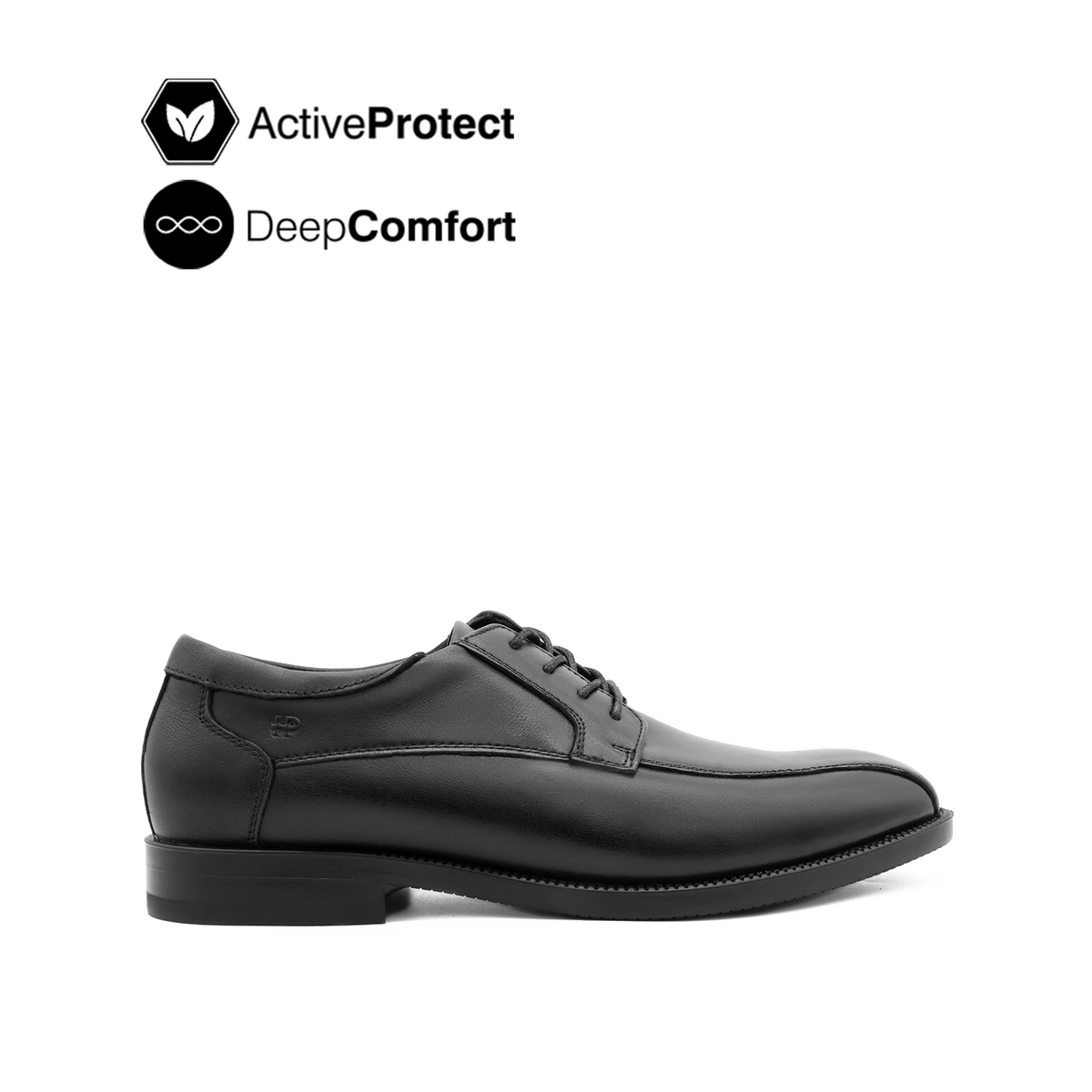 Thiago Lace Up BT Men's Shoes - Black Leather Hush Puppies Philippines