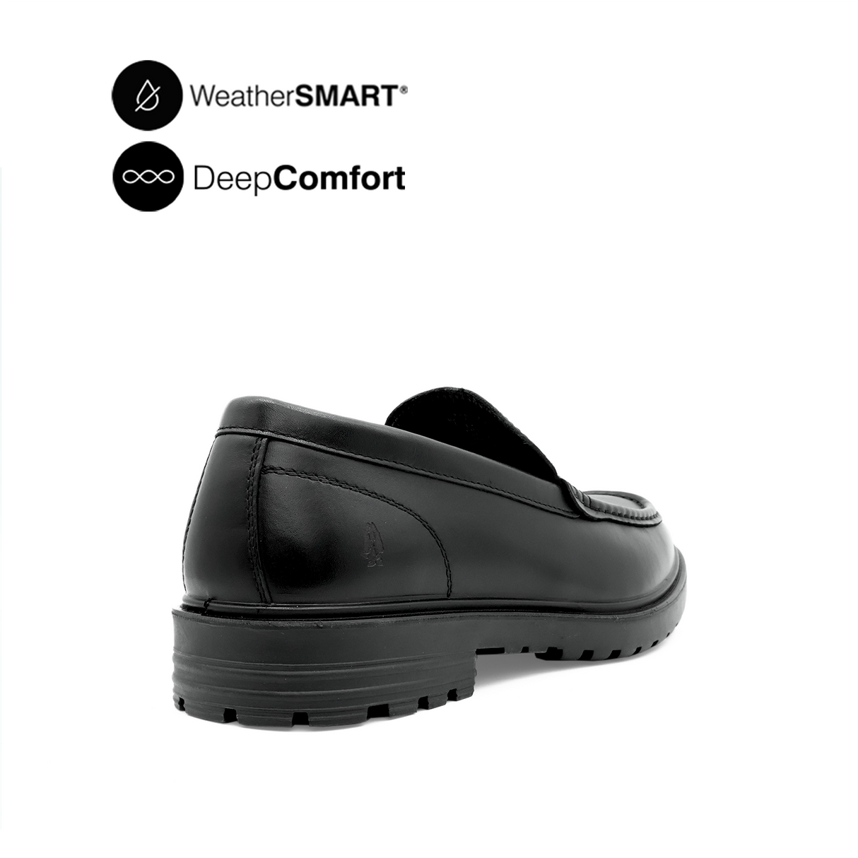 Napoleon Mocc Toe Men's Shoes - Black Leather WP Hush Puppies Philippines