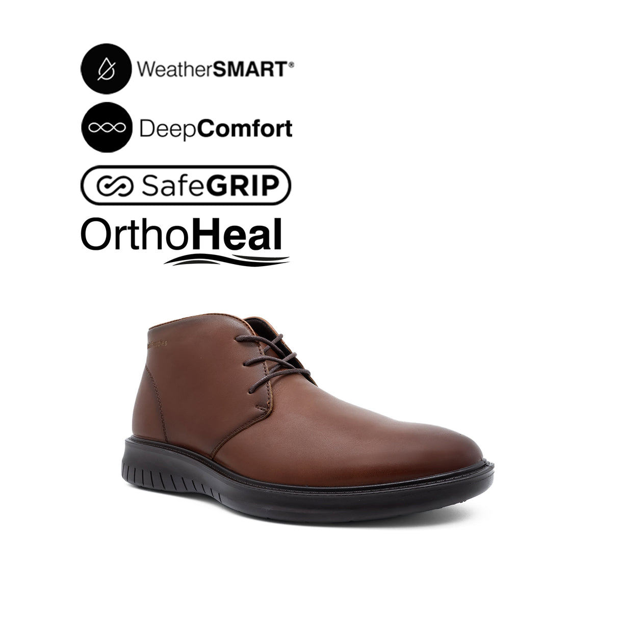 Loki Chukka Men's Boots - Deep Tan Leather WP