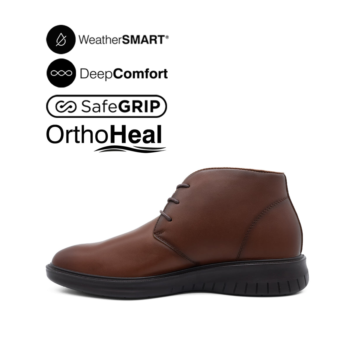 Loki Chukka Men's Boots - Deep Tan Leather WP
