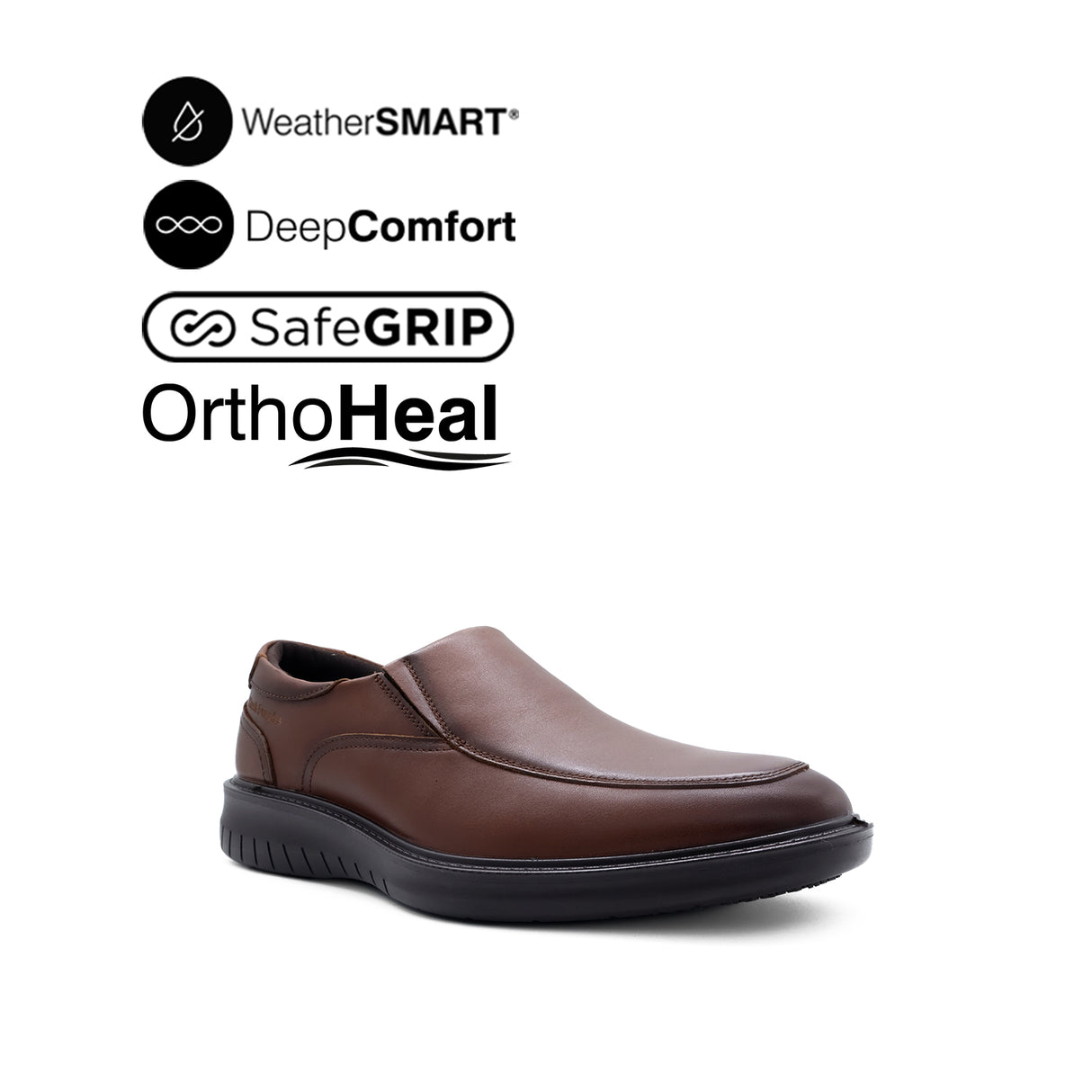 Loki Slip On AT Men's Shoes - Deep Tan Leather WP