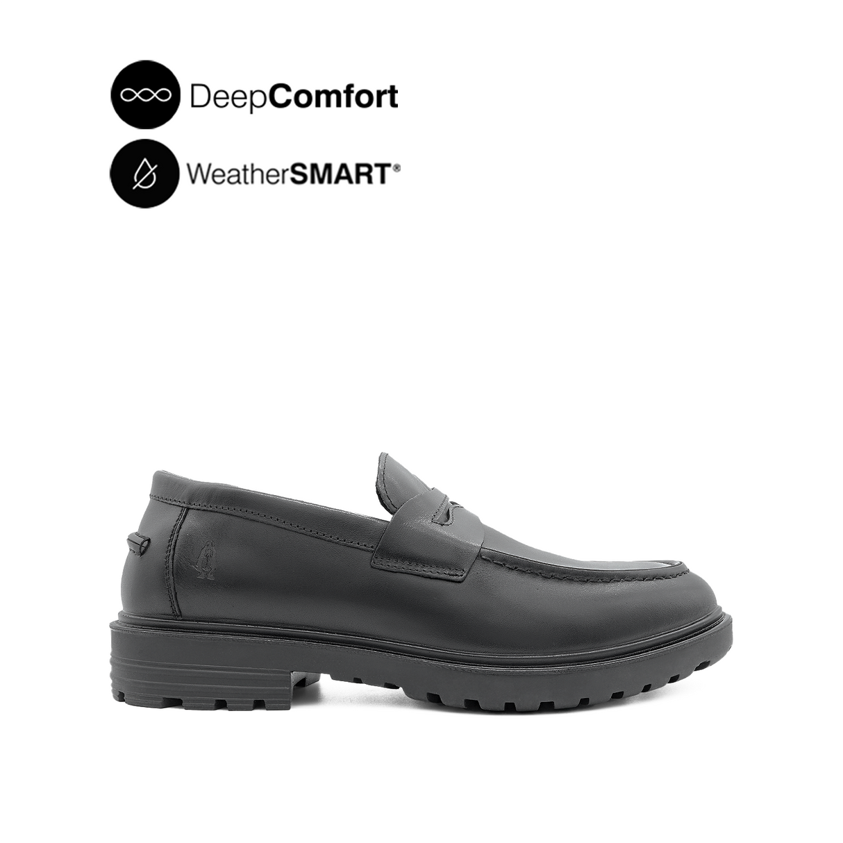 Napoleon Penny Men's Shoes -Black Leather Waterproof