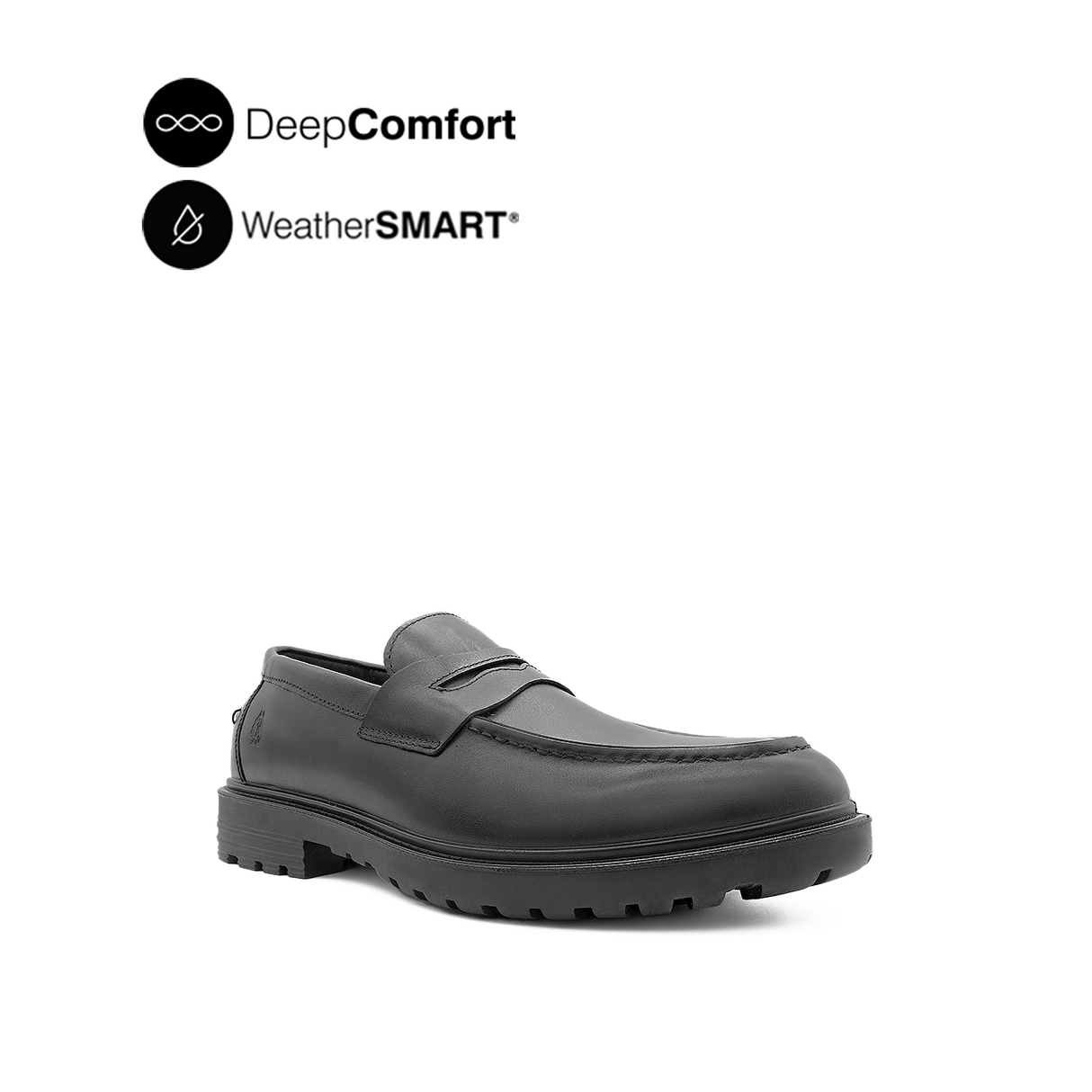Napoleon Penny Men's Shoes -Black Leather Waterproof