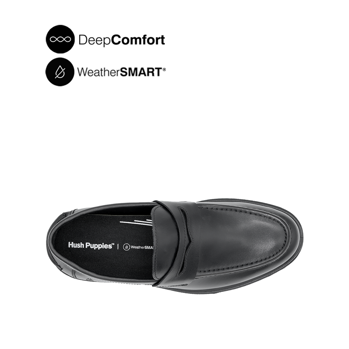 Napoleon Penny Men's Shoes -Black Leather Waterproof