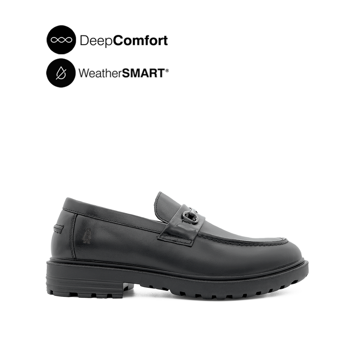 Napoleon Bit Men's Shoes -Black Leather Waterproof