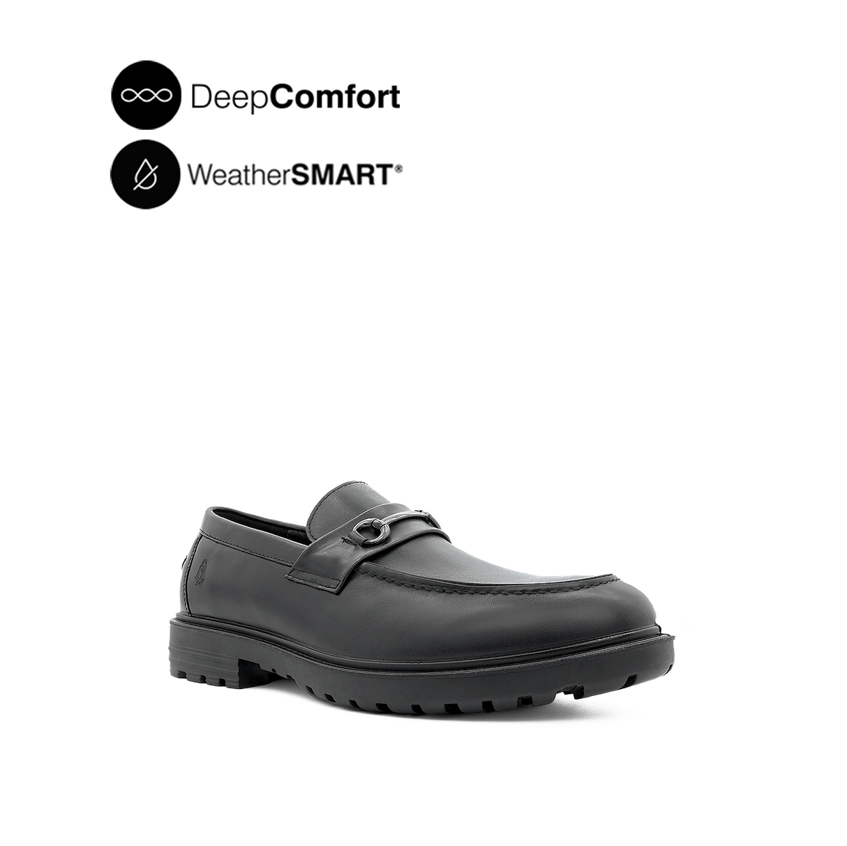 Napoleon Bit Men's Shoes -Black Leather Waterproof