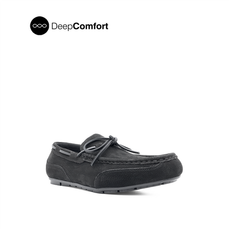 Nash Tassel Men's Shoes - Black Tumbled Nubuck