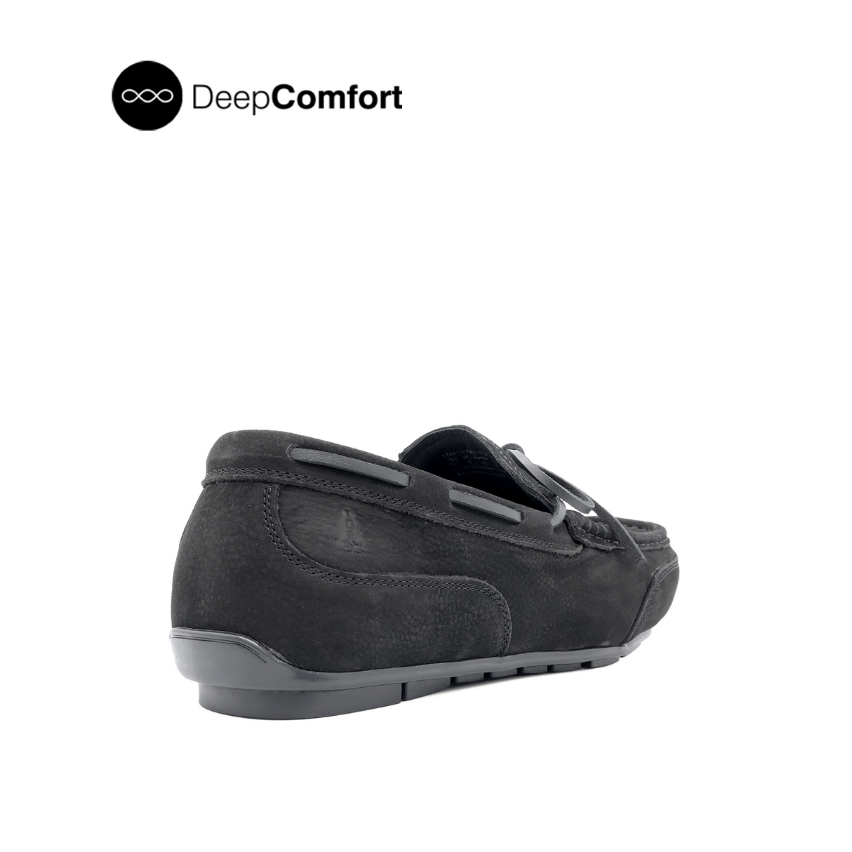 Nash Tassel Men's Shoes - Black Tumbled Nubuck