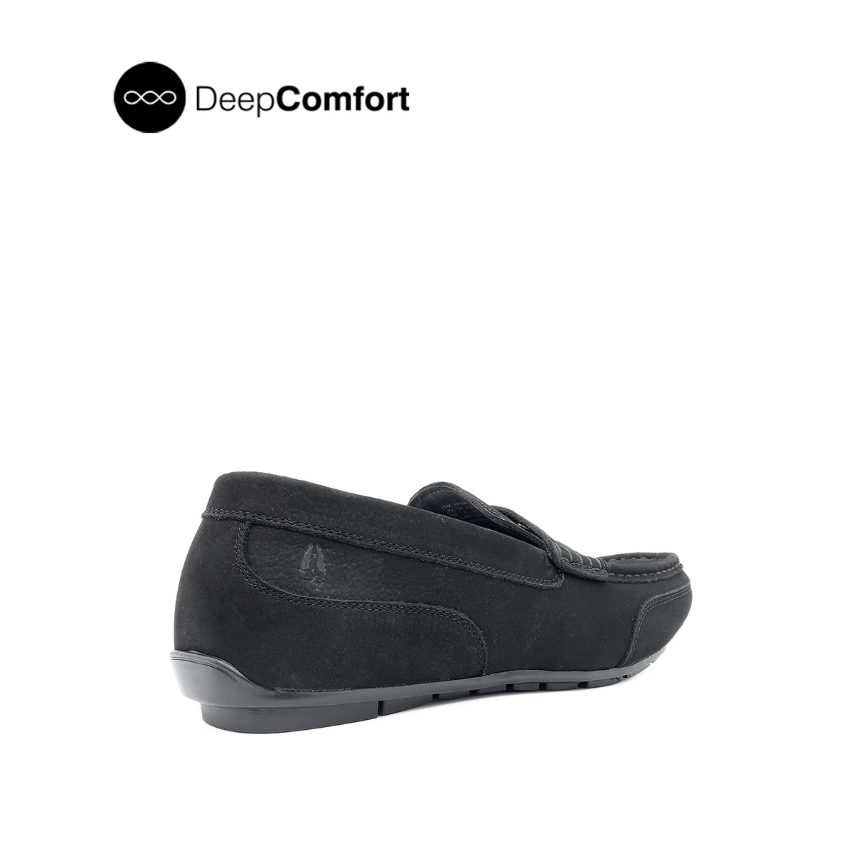 Nash Penny Men's Shoes - Black Tumbled Nubuck