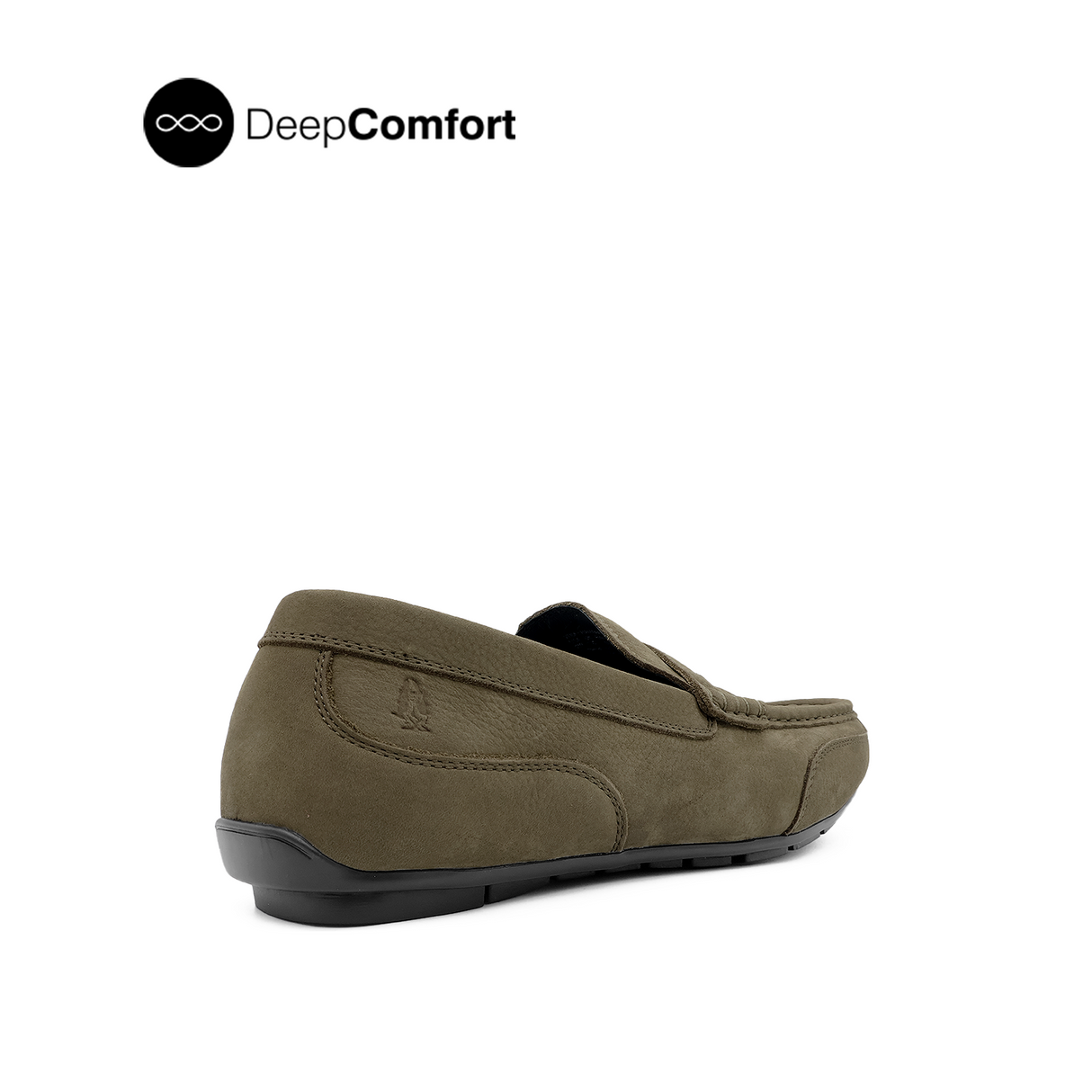 Nash Penny Men's Shoes - Olive Tumbled Nubuck