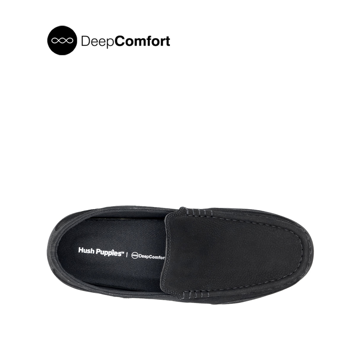 Nash Venetian Men's Shoes - Black Tumbled Nubuck