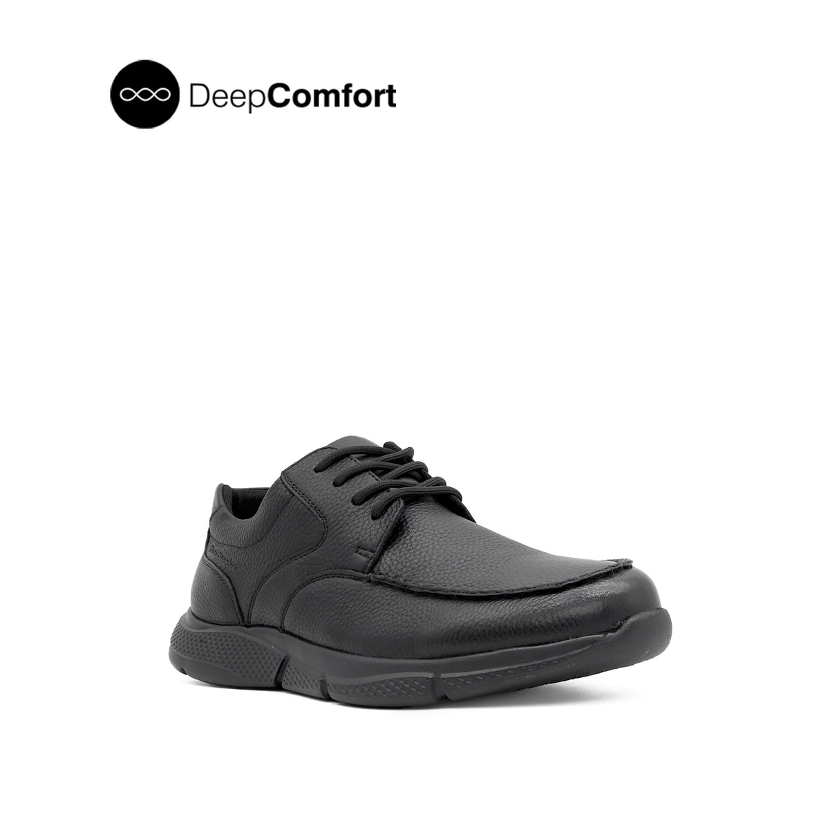 Neil Lace Up Men's Shoes - Black Tumbled Leather