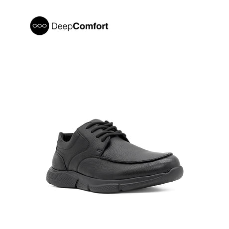 Neil Lace Up Men's Shoes - Black Tumbled Leather
