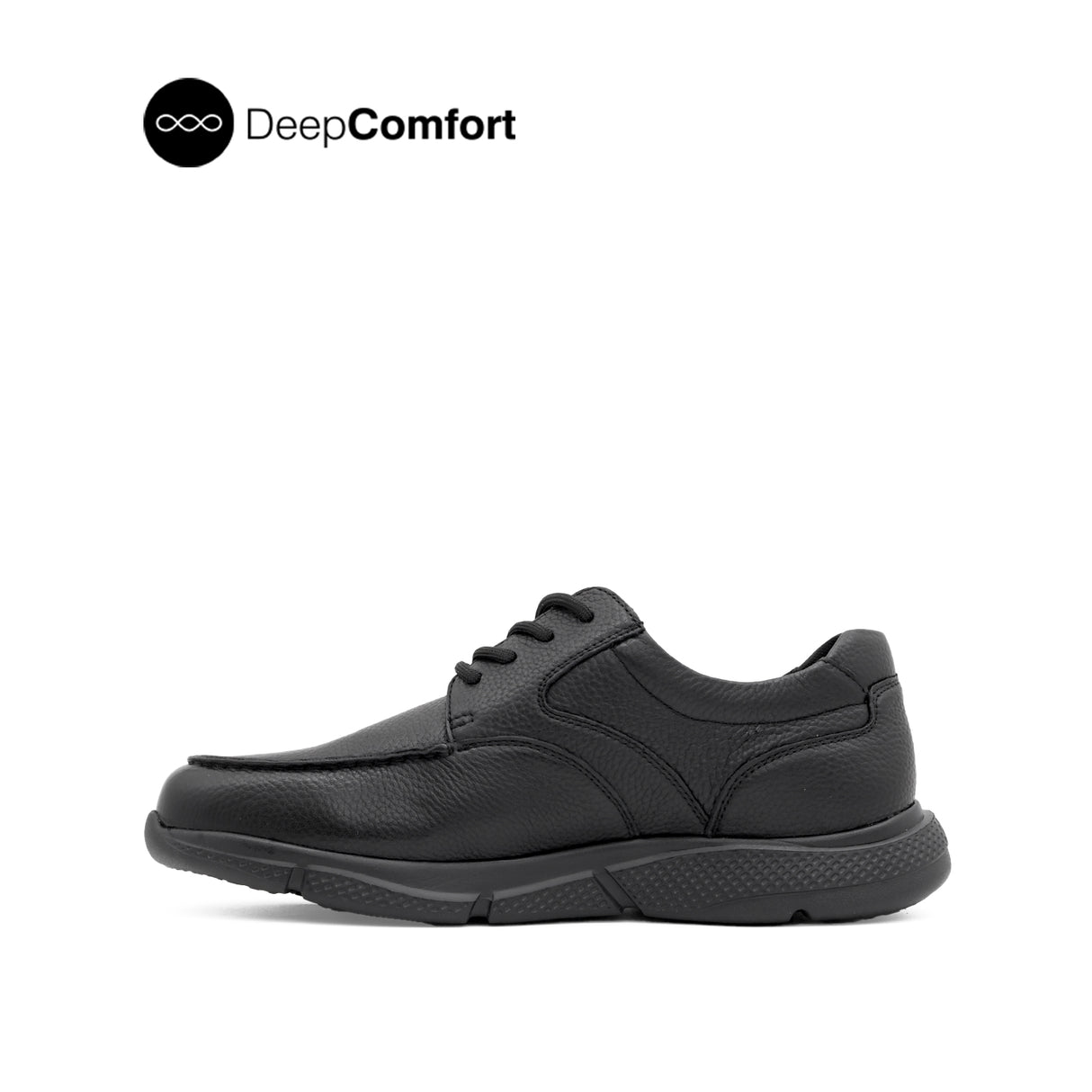 Neil Lace Up Men's Shoes - Black Tumbled Leather