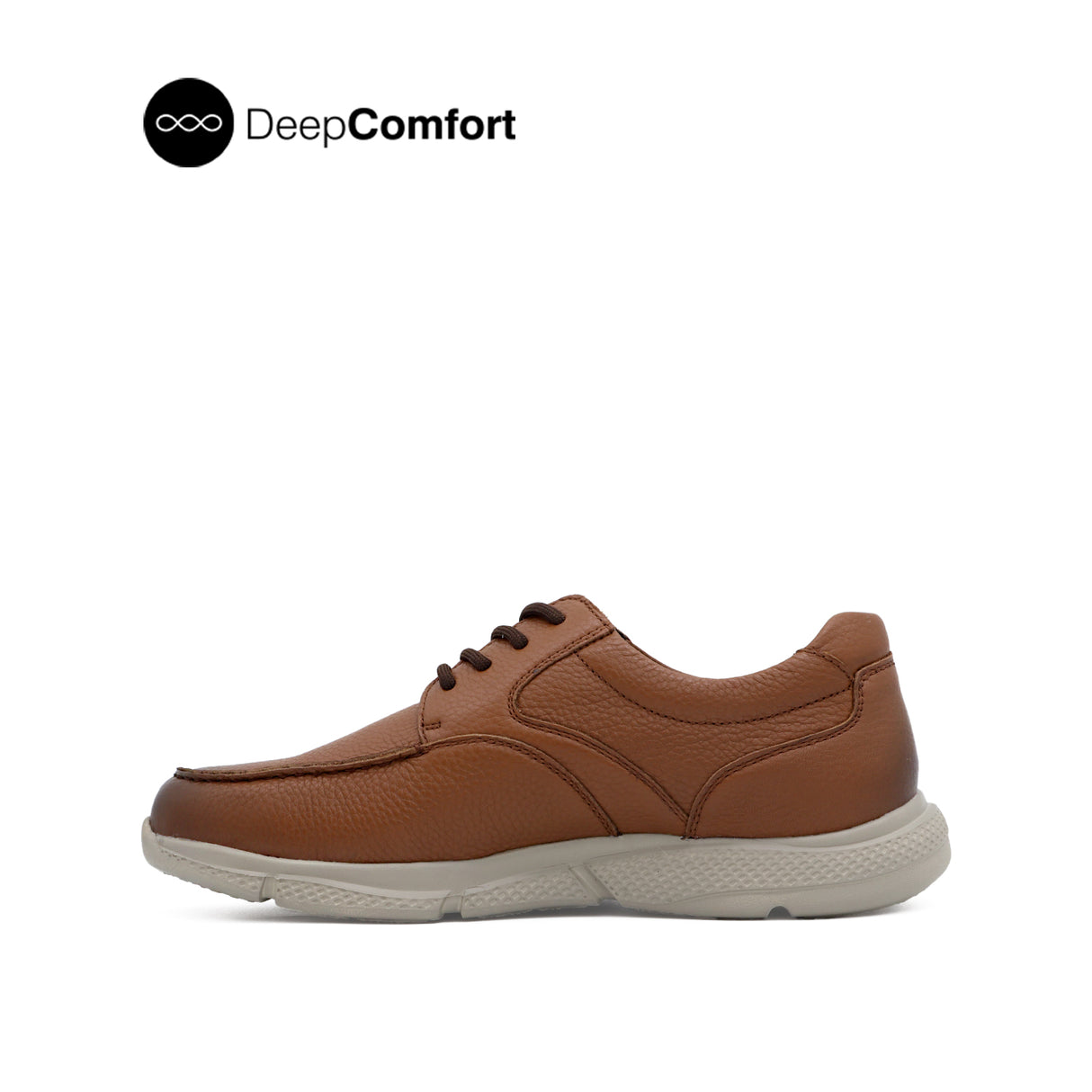 Neil Lace Up Men's Shoes - Cognac Tumbled Leather