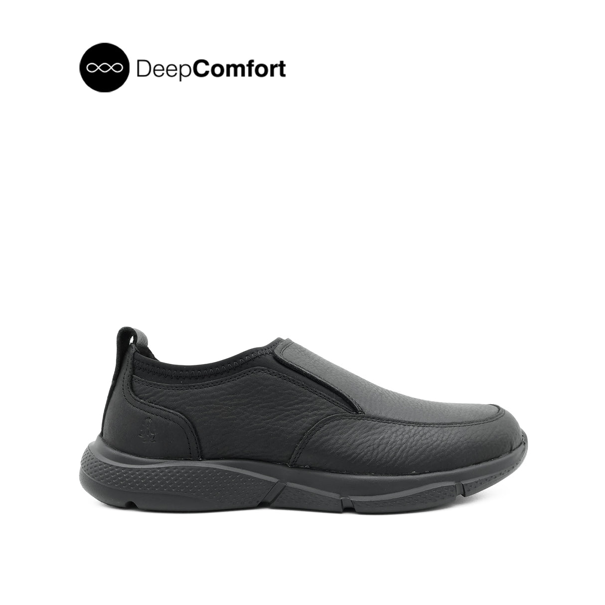 Neil Slip On Apron Toe Men's Shoes - Black Nubuck