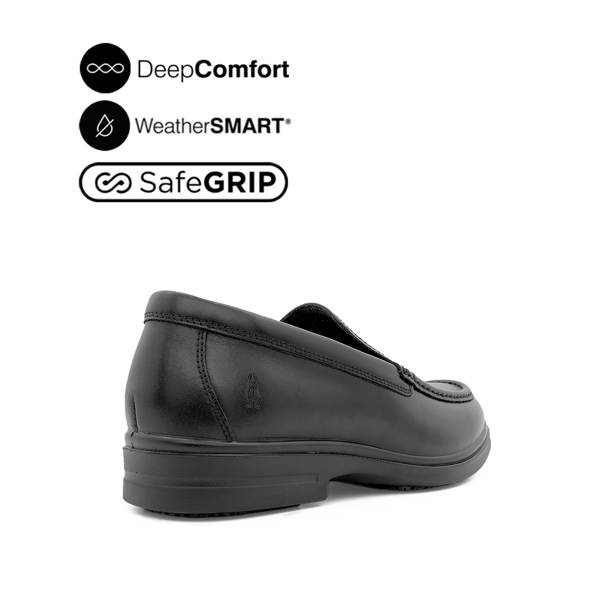 Jerry SO Mocc Toe Men's Shoes - Black Leather Waterproof