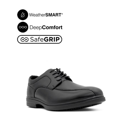 Jerry LU Bike Toe Men's Shoes -Black Leather Waterproof