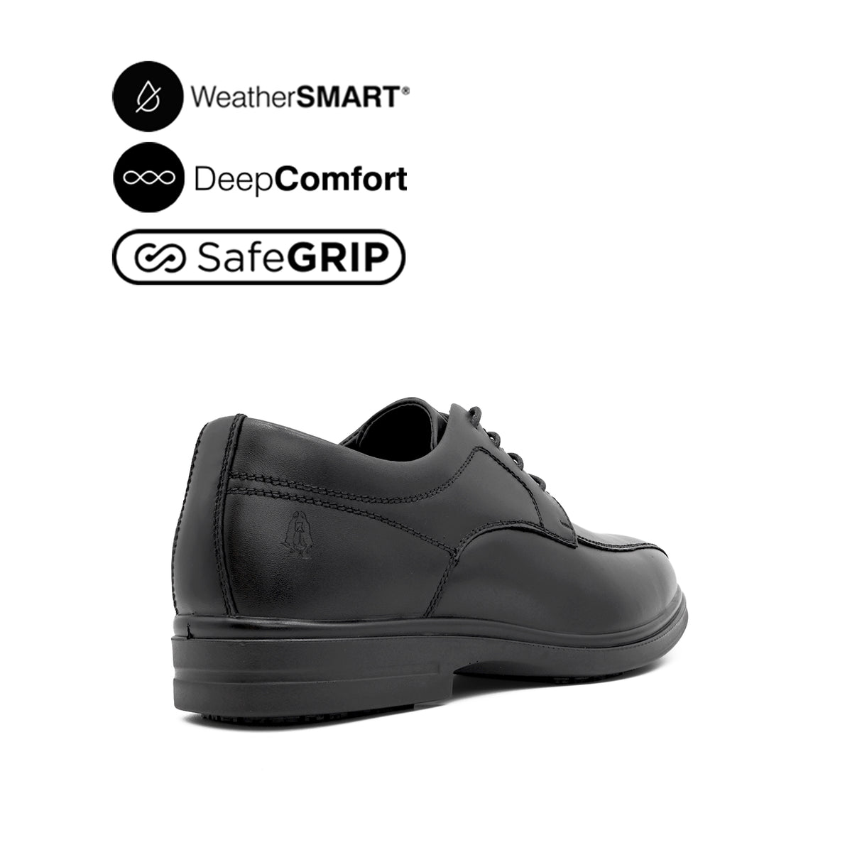 Jerry LU Bike Toe Men's Shoes -Black Leather Waterproof