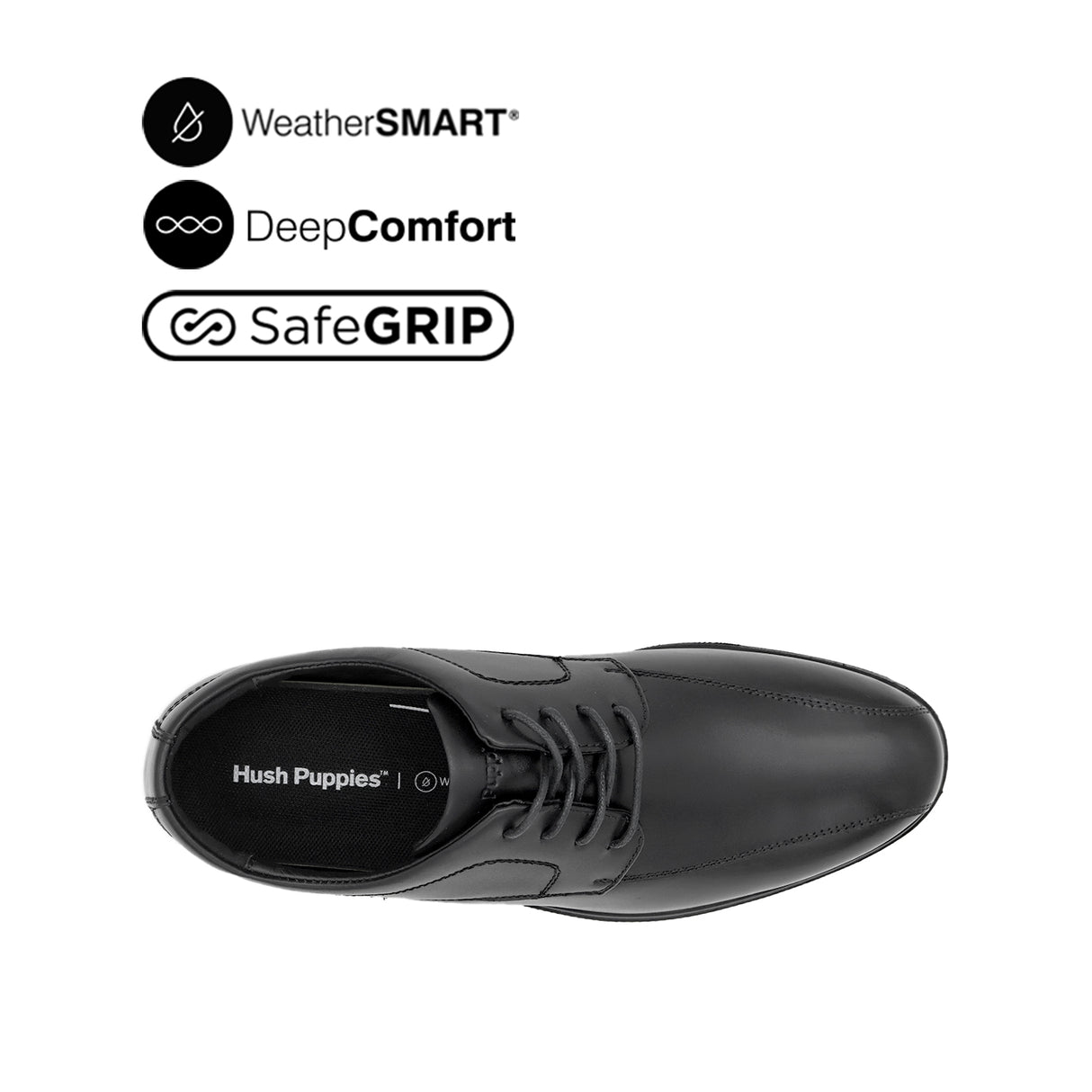 Jerry LU Bike Toe Men's Shoes -Black Leather Waterproof