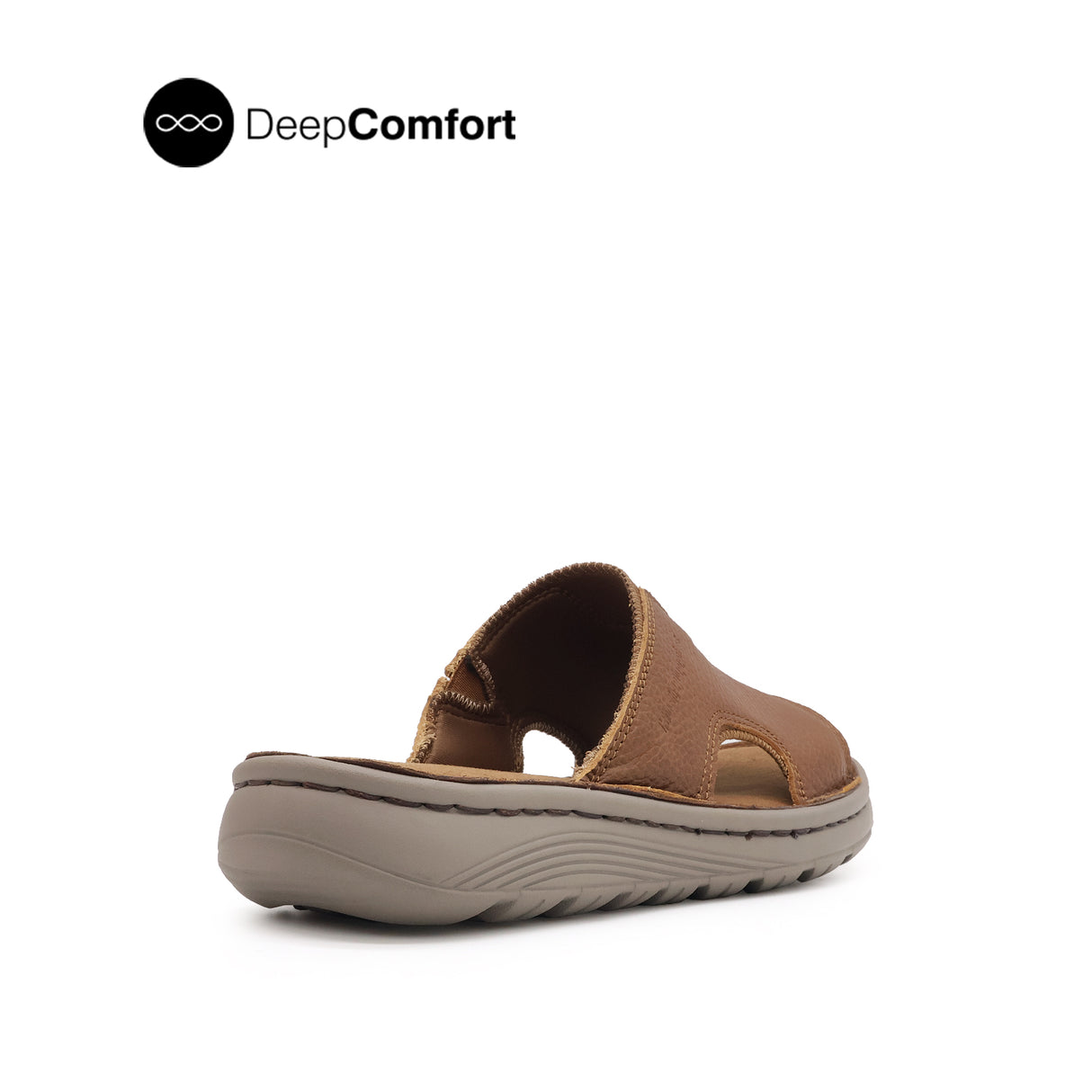 Kaiwalk Slide Men's Sandals - Tan Tumbled Leather