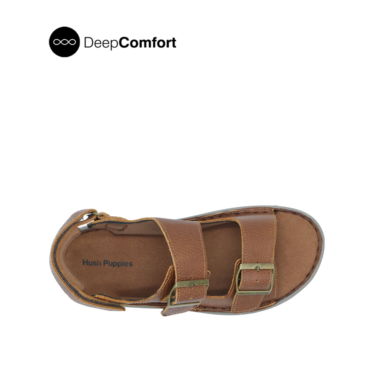 Kaiwalk Backstrap Men's Sandals - Tan Tumbled Leather