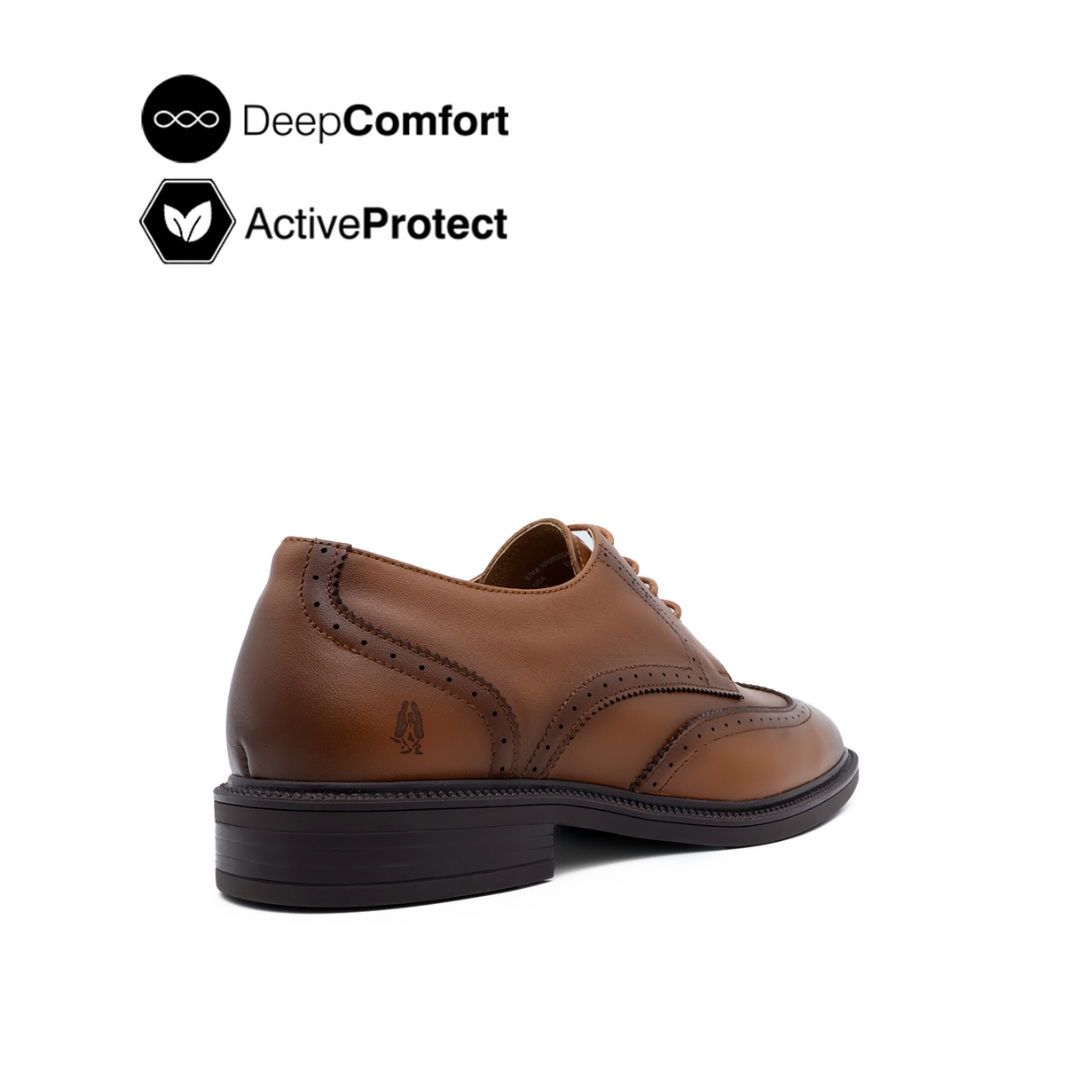 River Lace Up Wing Tip Men's Shoes- Tan Leather
