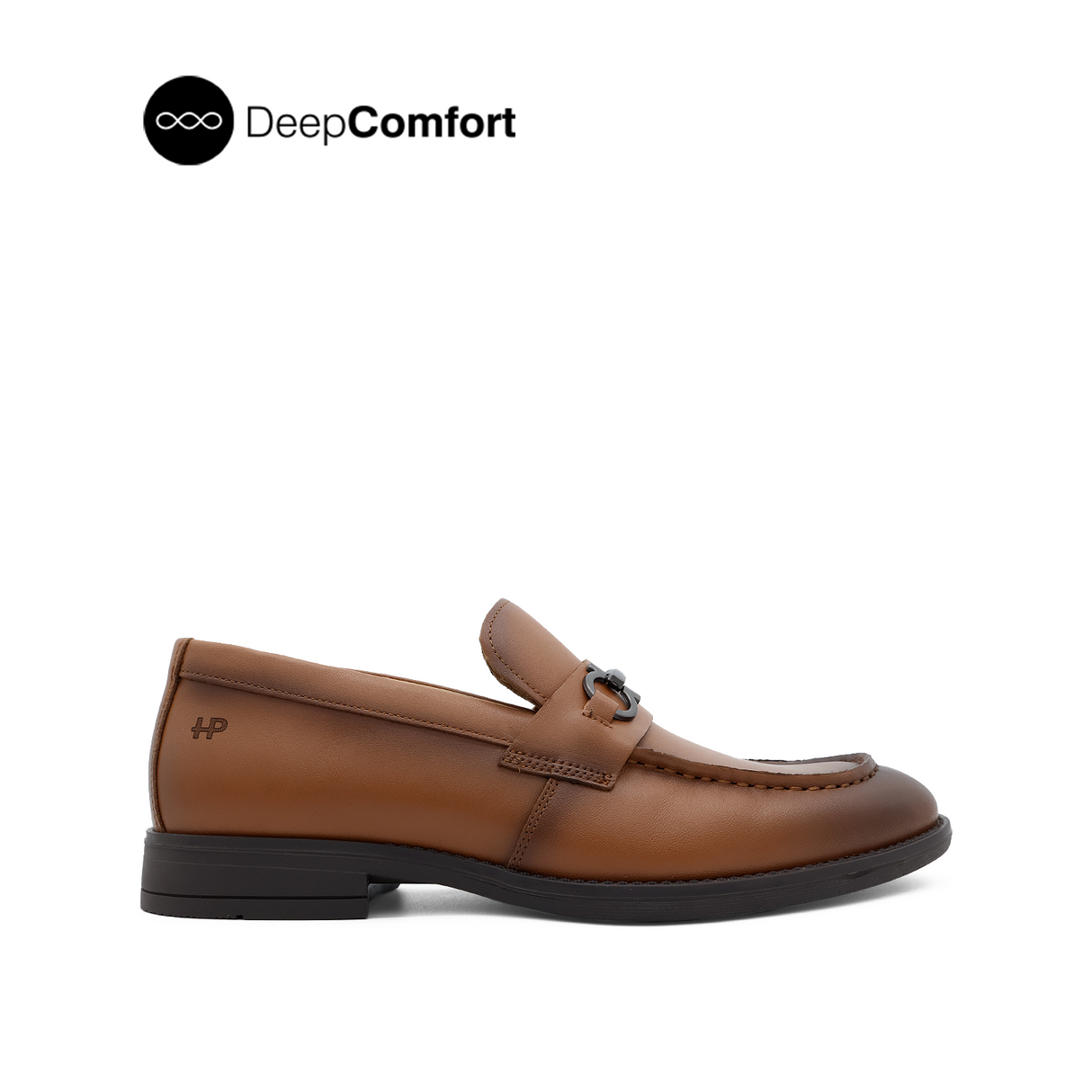 Raniel Metal Bit Men's Shoes- Tan Leather