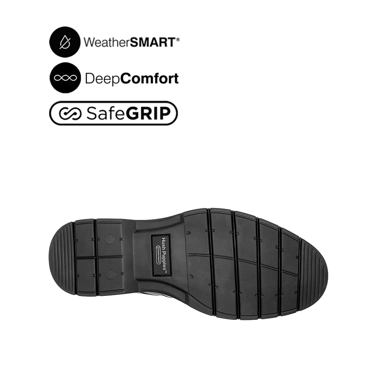 Milan Lace Up WT Men's Shoes - Black Leather WP
