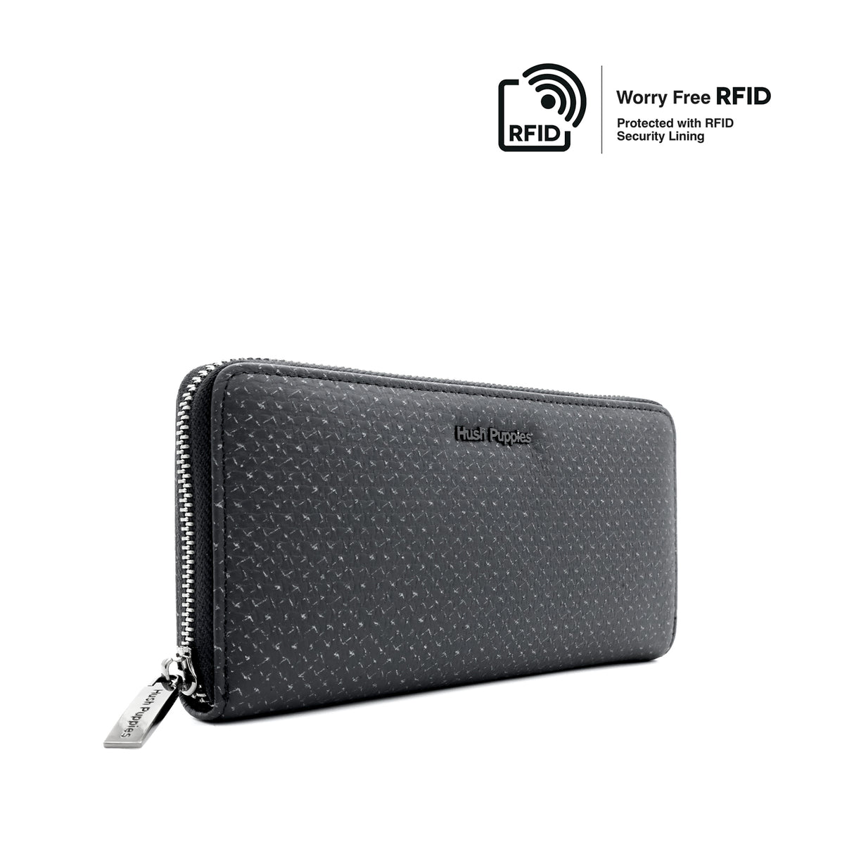 Cannon Long Zip Wallet Men's Wallet - Black