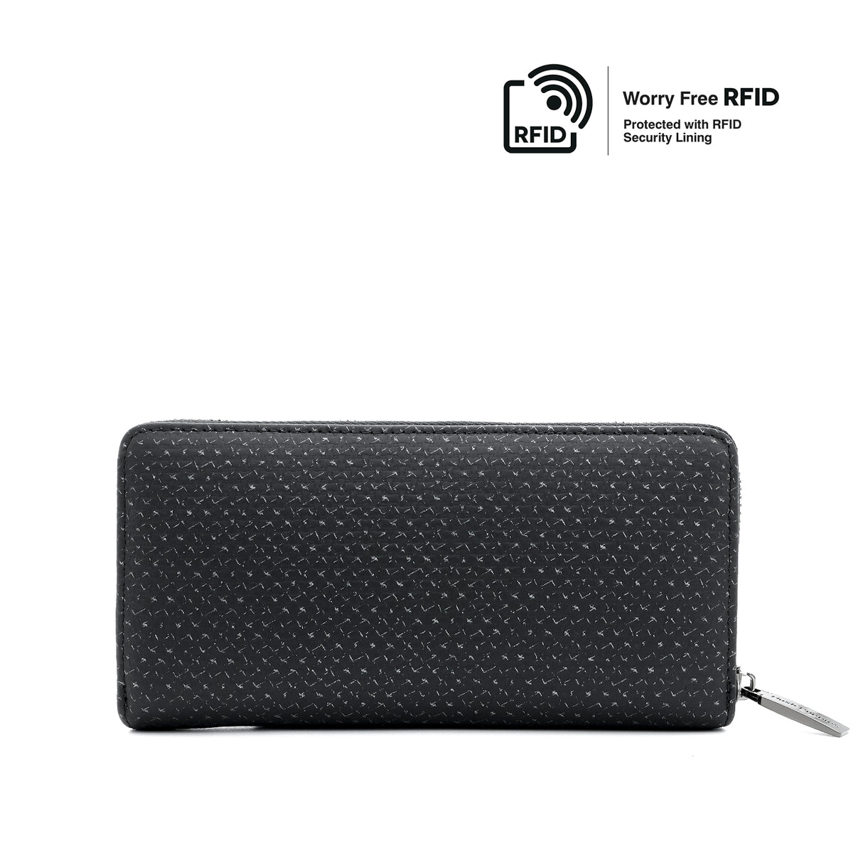 Cannon Long Zip Wallet Men's Wallet - Black