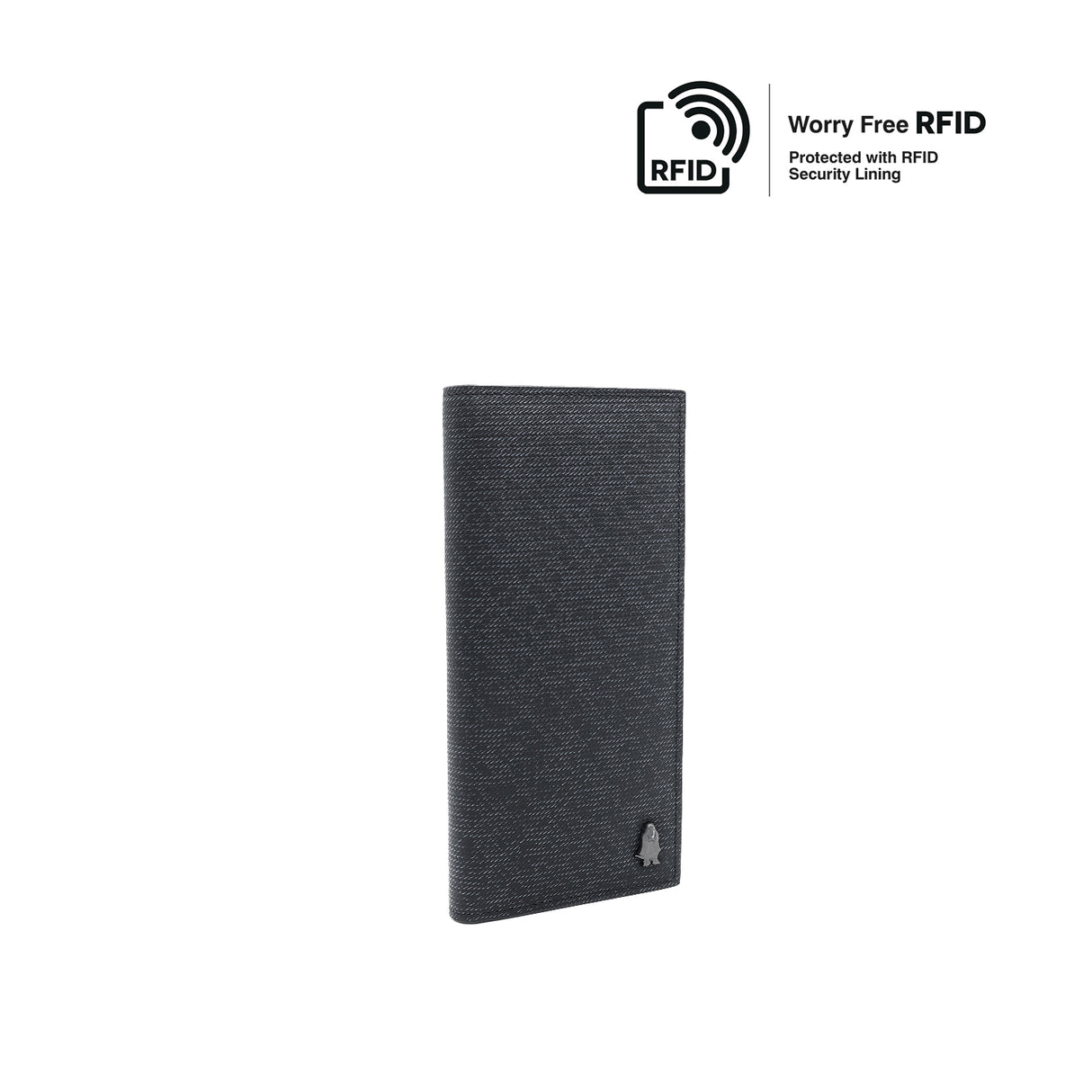 Cricket Long Wallet Men's Wallet - Black