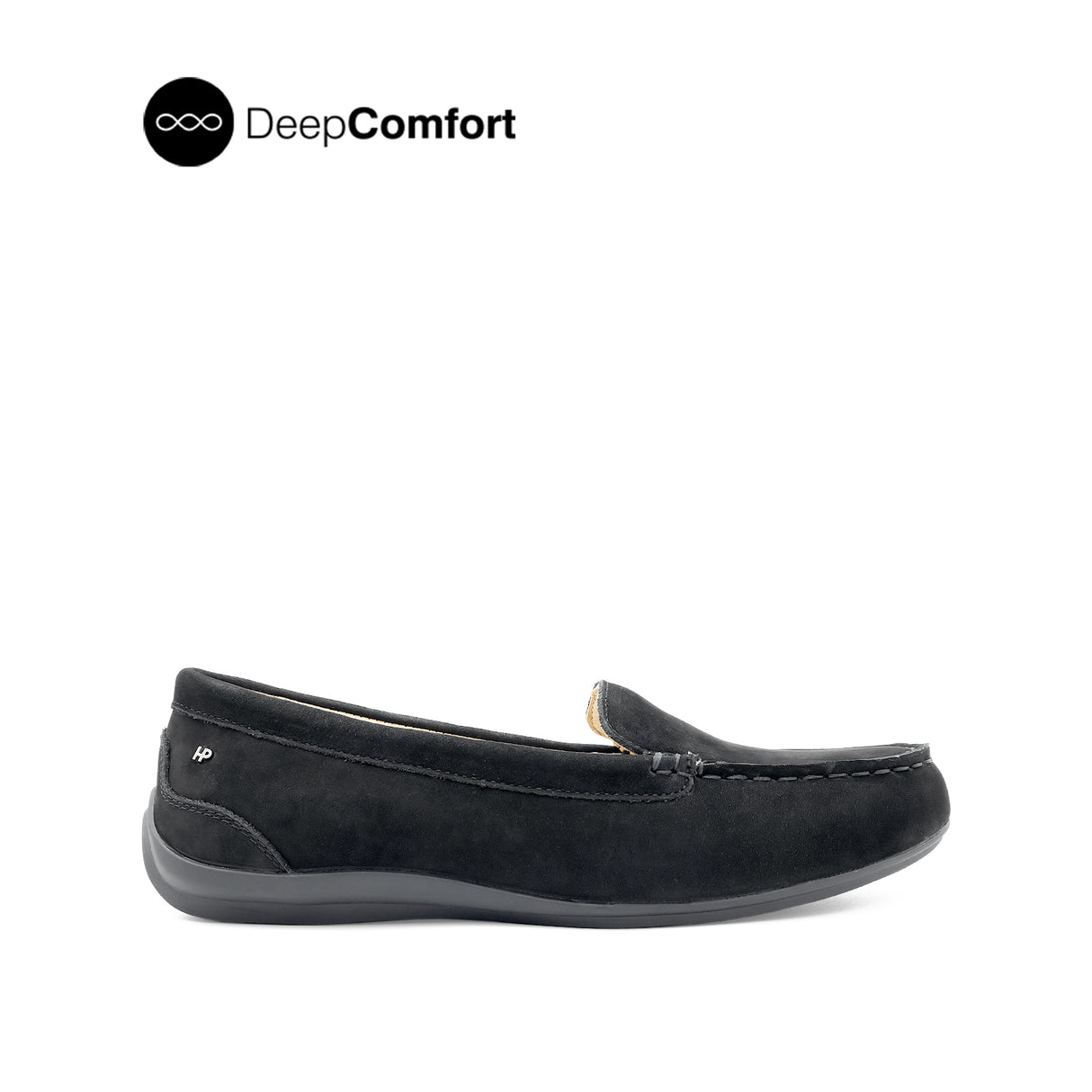 Nora Venetian Women's Shoes - Black Nubuck Leather