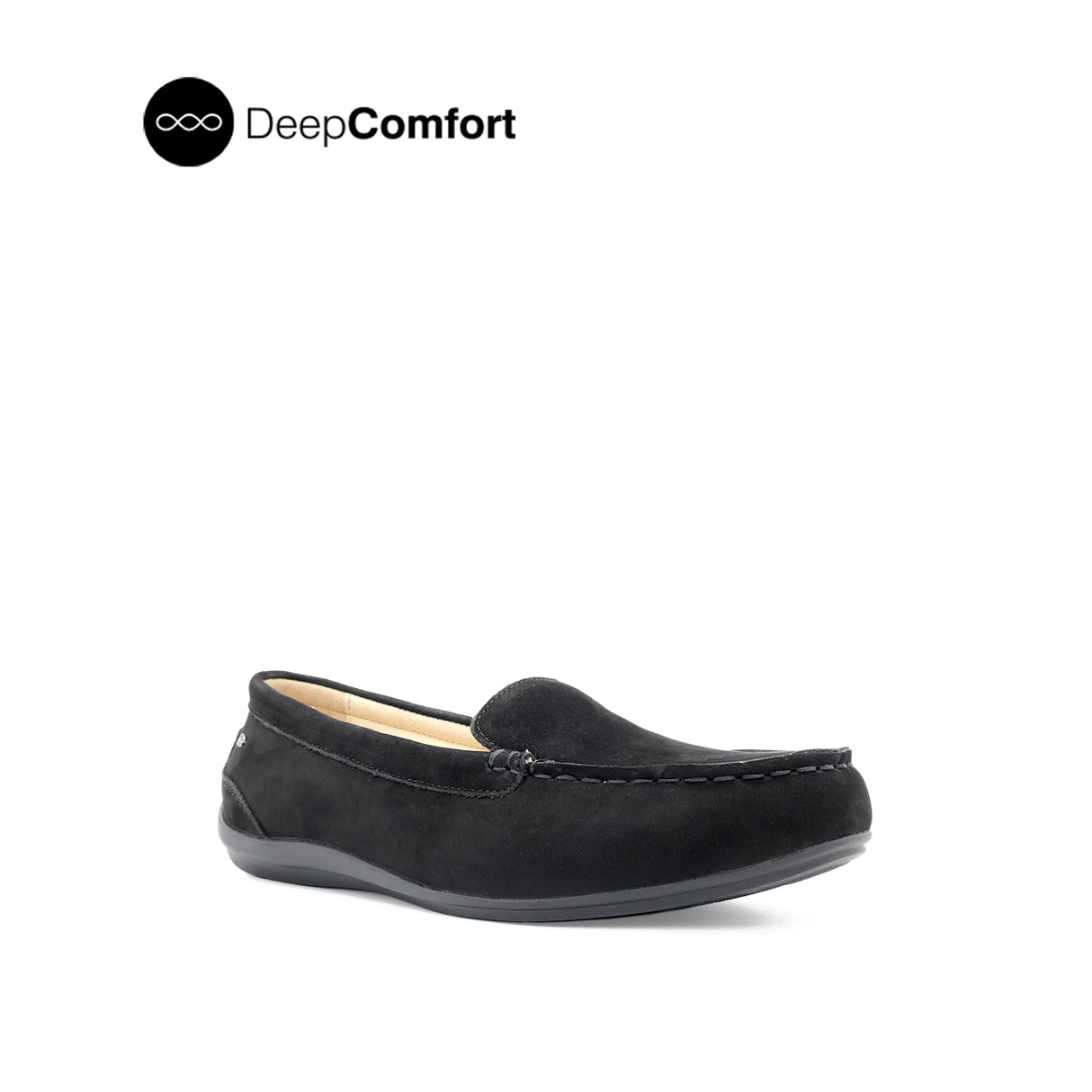 Nora Venetian Women's Shoes - Black Nubuck Leather