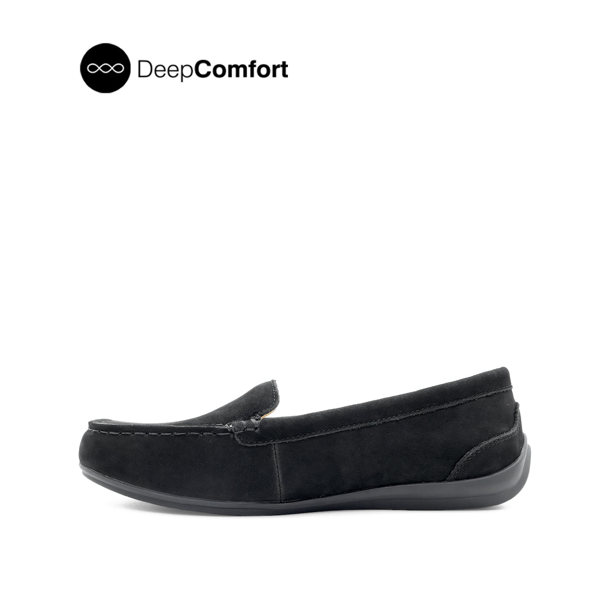 Nora Venetian Women's Shoes - Black Nubuck Leather