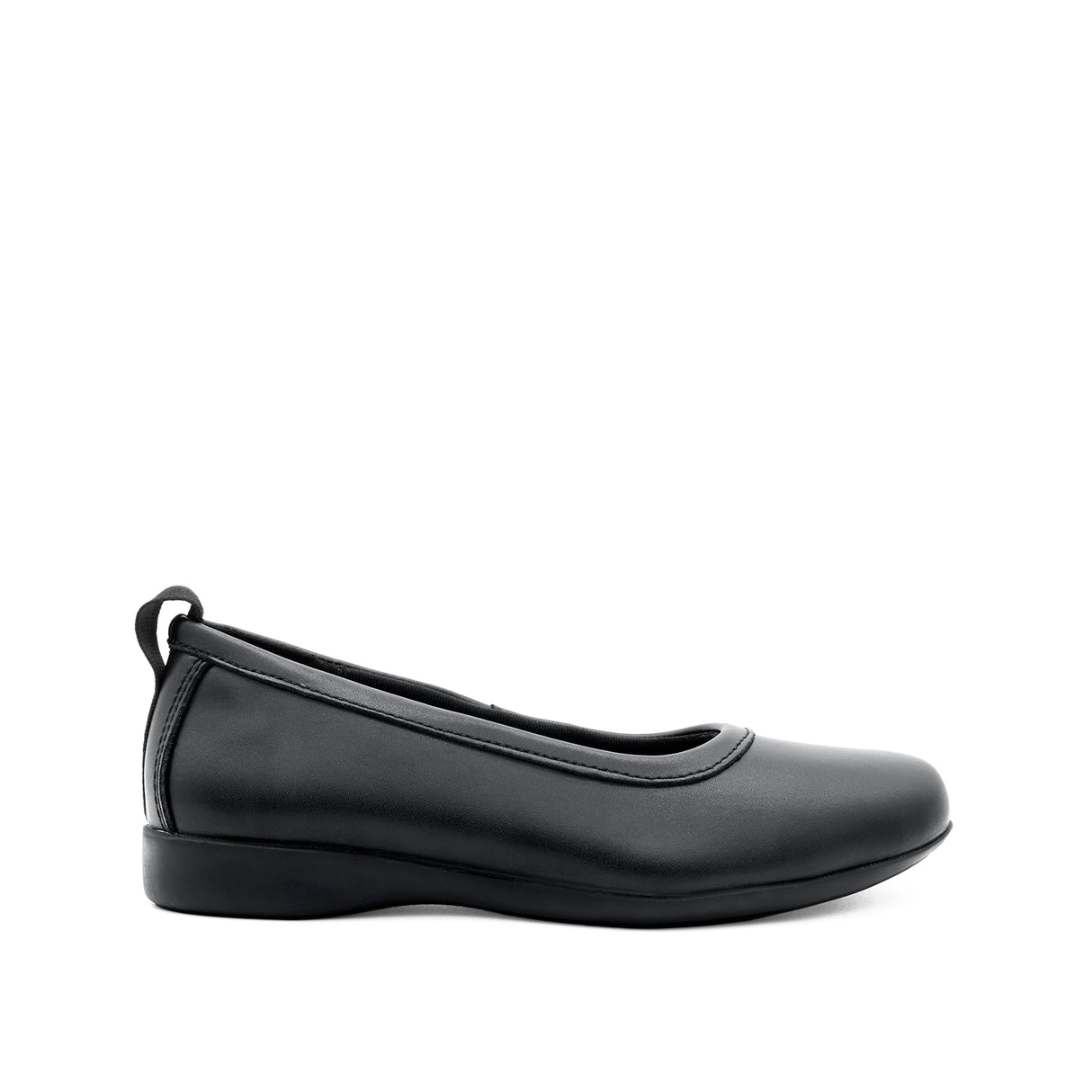 Sarita Slip On Women's Shoes - Black Coated Leather