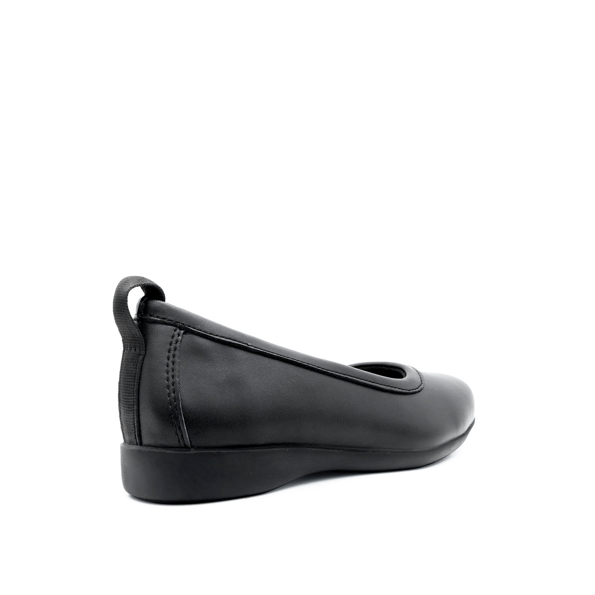 Sarita Slip On Women's Shoes - Black Coated Leather