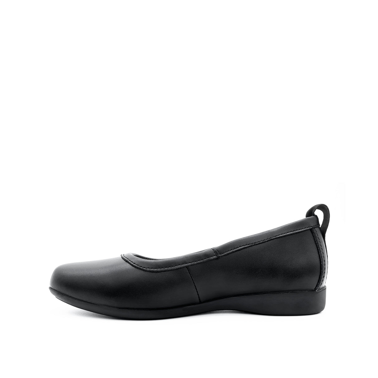 Sarita Slip On Women's Shoes - Black Coated Leather
