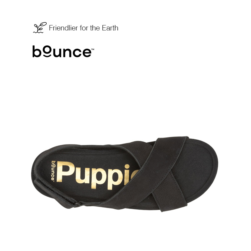 Mylah Slingback Women's Sandals - Solid Black Nubuck