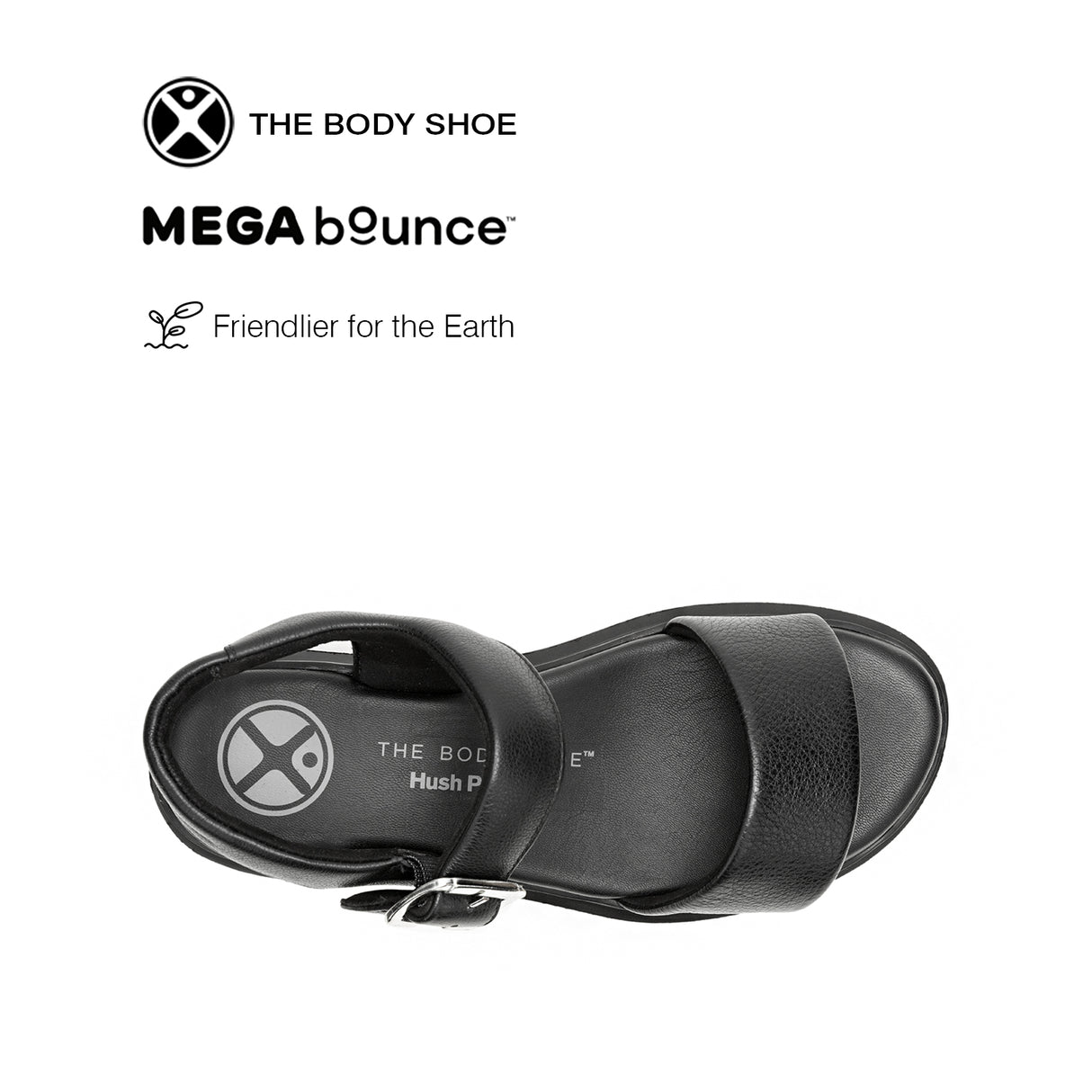 Uplift Qtr Strap Women's Sandals - Bold Black Leather