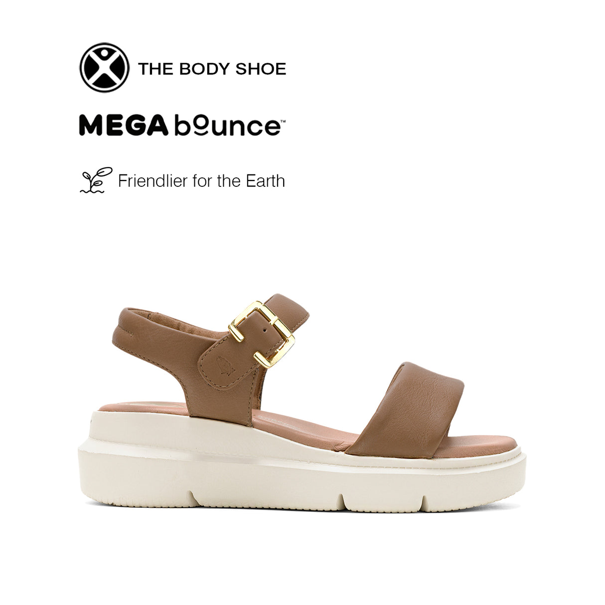 Uplift Qtr Strap Women's Sandals - Tan Leather