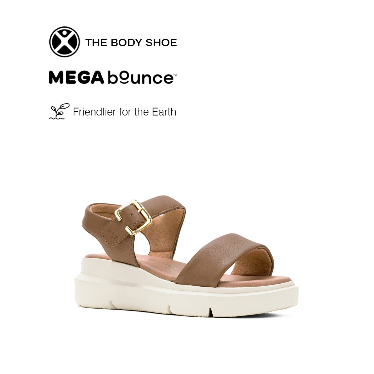 Uplift Qtr Strap Women's Sandals - Tan Leather