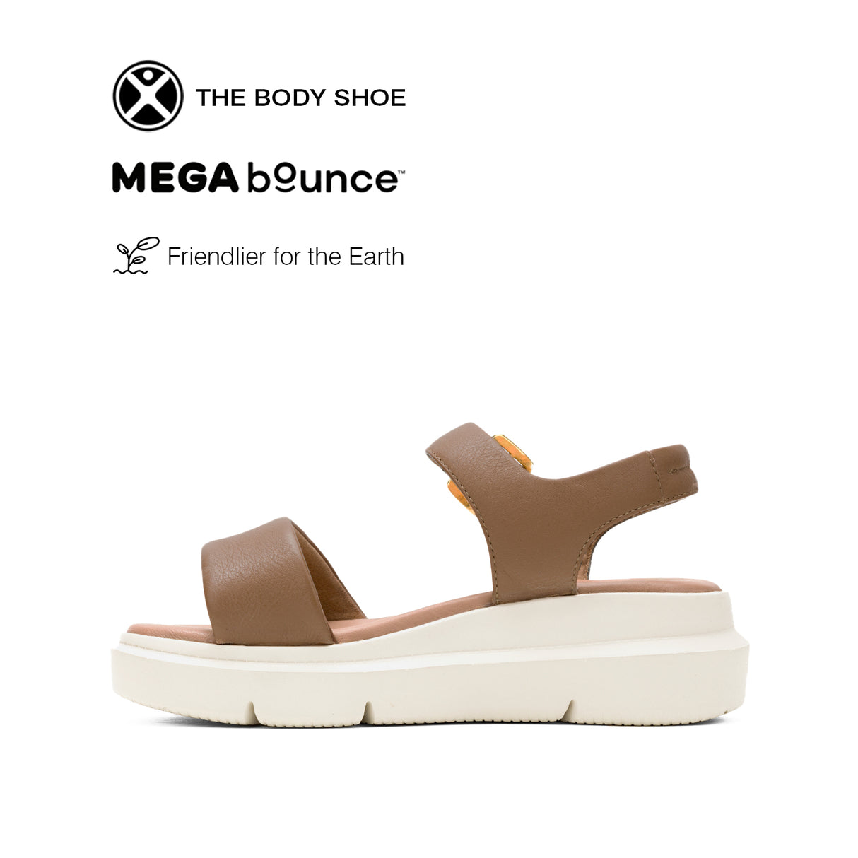 Uplift Qtr Strap Women's Sandals - Tan Leather